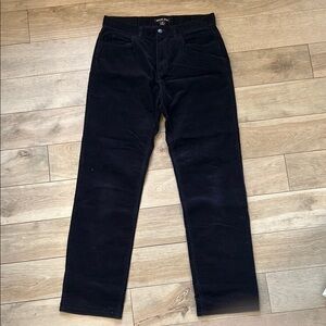 Michael Kors Black Corduroy Straight Leg Pants